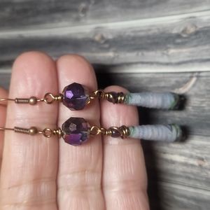 Handmade Paper Bead Earrings